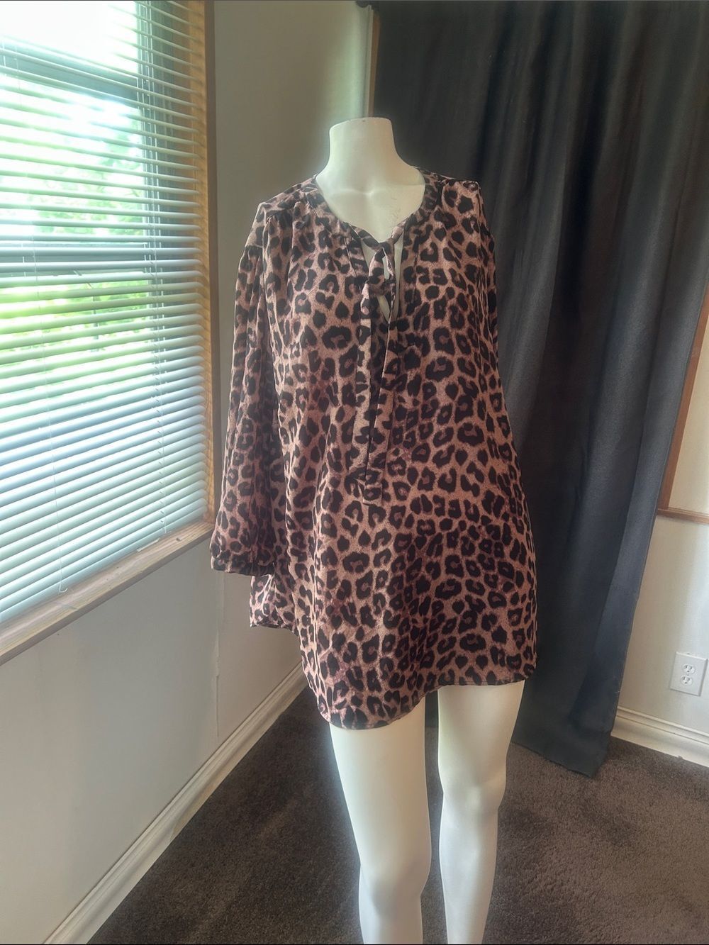 Torrid Leopard Print Tunic Top - Brown & Black